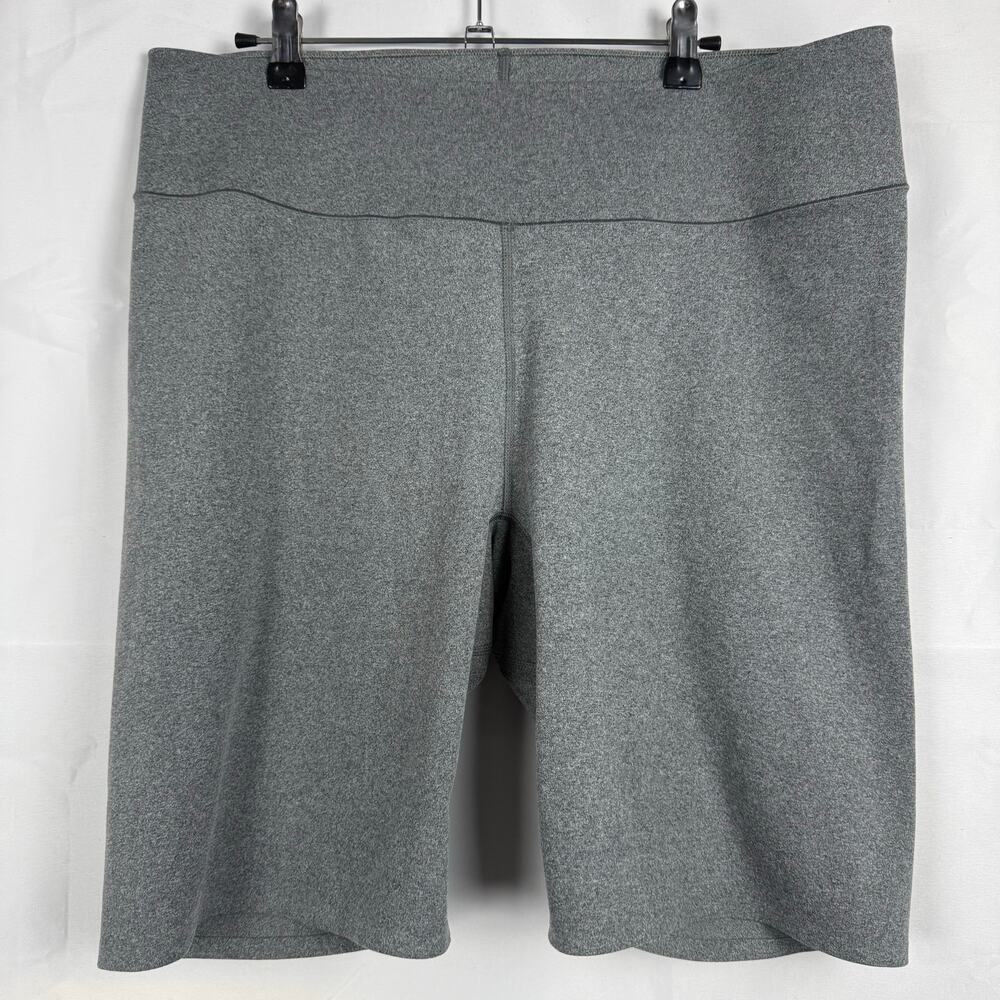 Uniqlo AIRism High Waisted Soft Heather Gray 9" Cooling Biker Shorts XXL